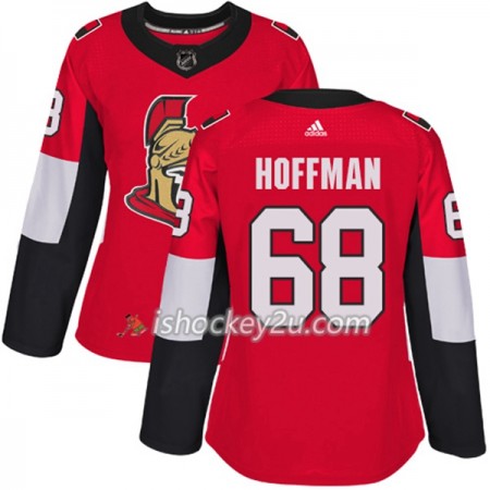 Dame NHL Ottawa Senators Trøje Mike Hoffman 68 Adidas 2017-2018 Rød Authentic